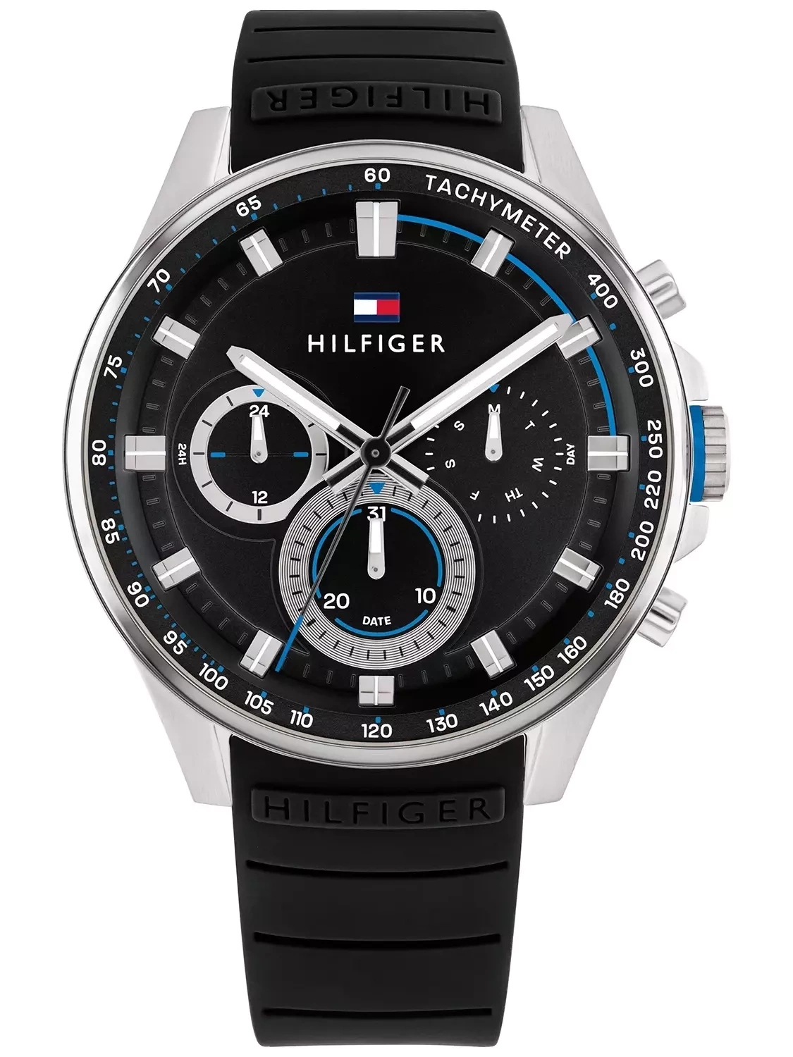 Zegarek Męski Tommy Hilfiger 1791971 Czarny 50M Na Dzień Chłopaka