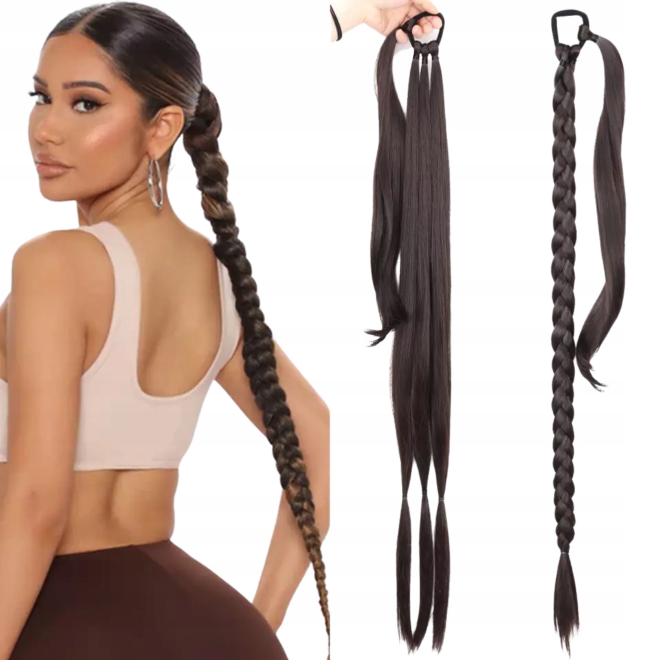 Doczepiany Kucyk Kuc AFROGUMKA warkoczyk ponytail