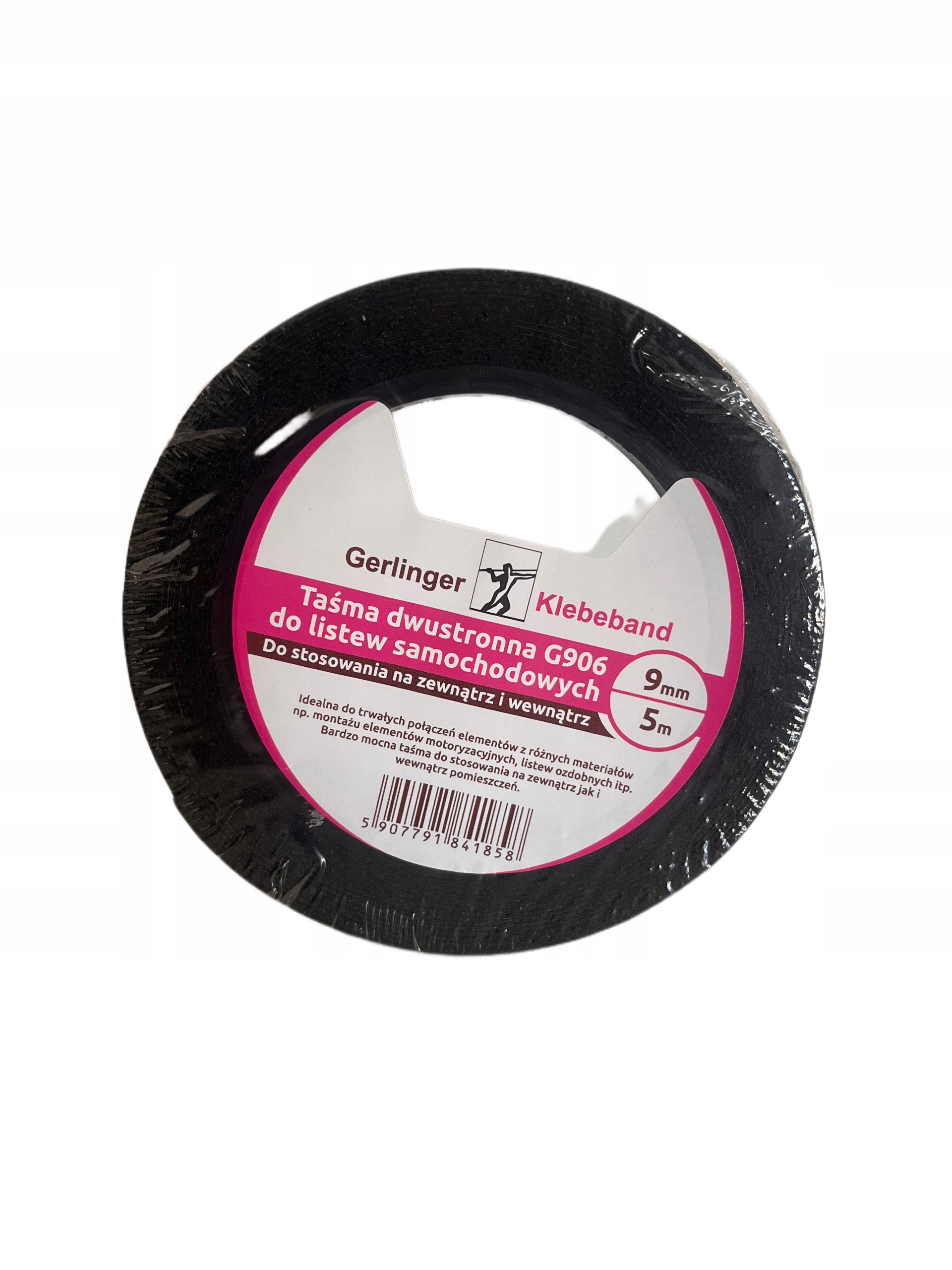 Taśma dwustronna GERBAND G906 9mm/5m do listew samochodowych