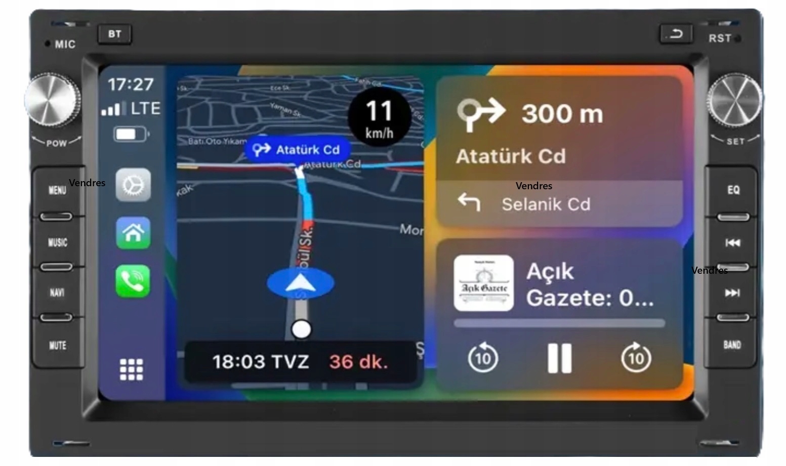 Carplay Android 2GB+64GB Carplay Vw Passat B5 Bora Polo Golf IV MK4 Lupo