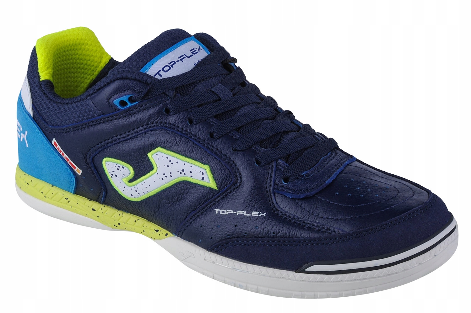 Joma Top Flex 2303 In (42) Pánské kožené sálové boty, tmavě modrá barva