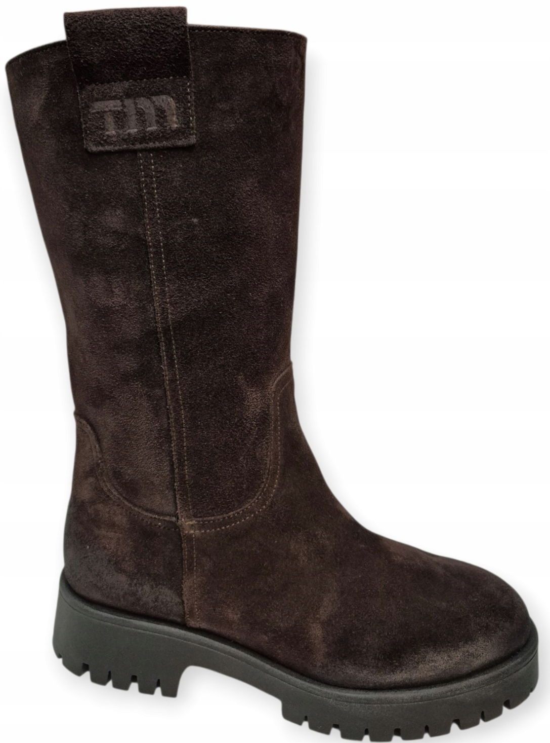 Kotníkové Boty Gamis 8076 čokoládové barvy, kůže a semiš, vel 38