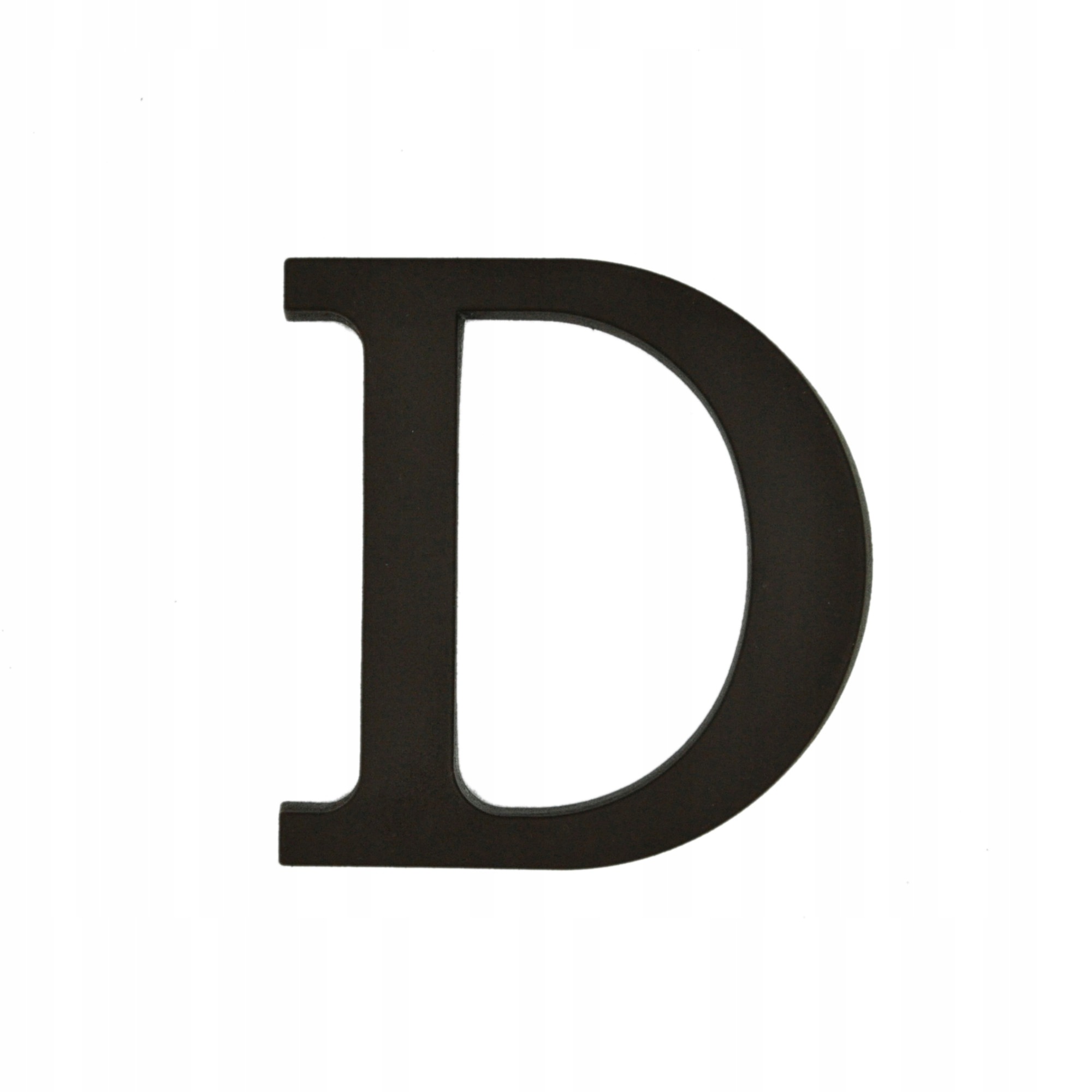 LITERA D NA DOM BUDYNEK ADRES LITERY NA DOM 9 CM - BRĄZOWA