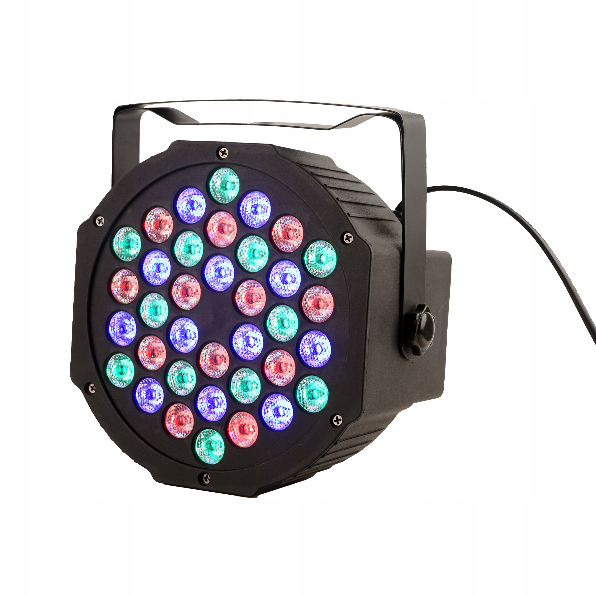 *HIT* MOCNA LAMPA DISCO LED 36 RGB NA SYLWESTRA Model oświetlenie kula zabawa bal reflektor h