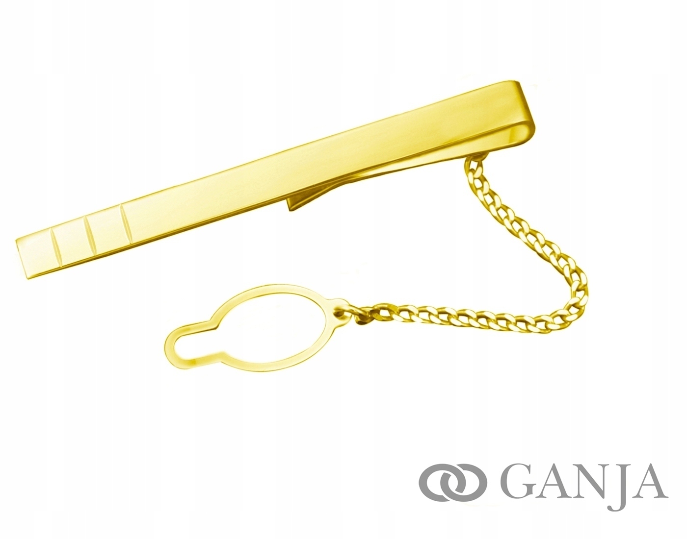 Spinka pozłacana do krawata 925+GRAWER SK01 ŚLUB