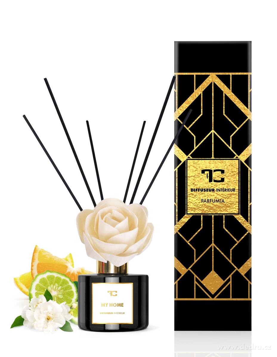 Levně Dedra 200 ml difuzér Flow tyčinky, My Home, Parfumia
