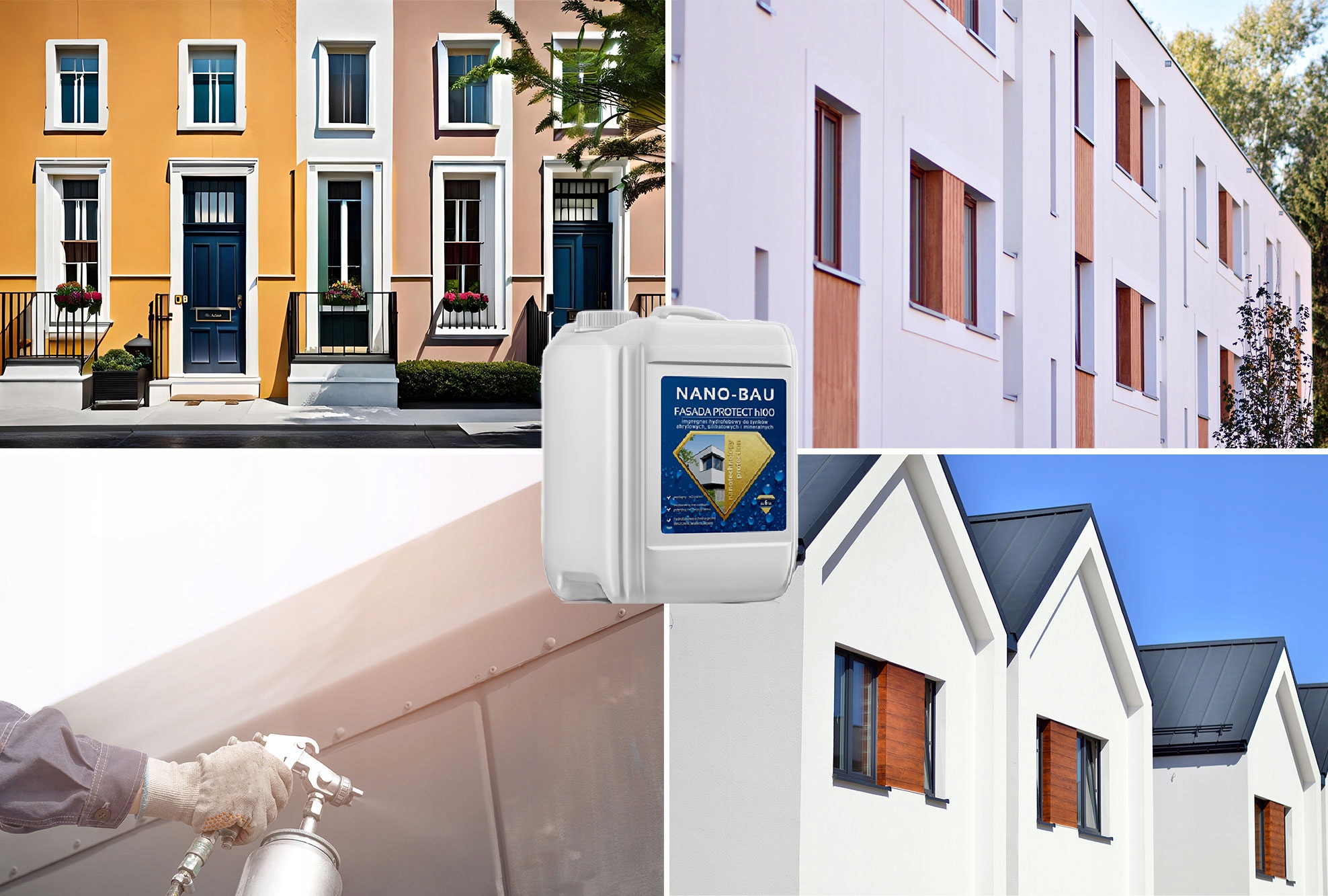 NANO-BAU FASADA PROTECT H100 impregnat do tynków1L Marka inna