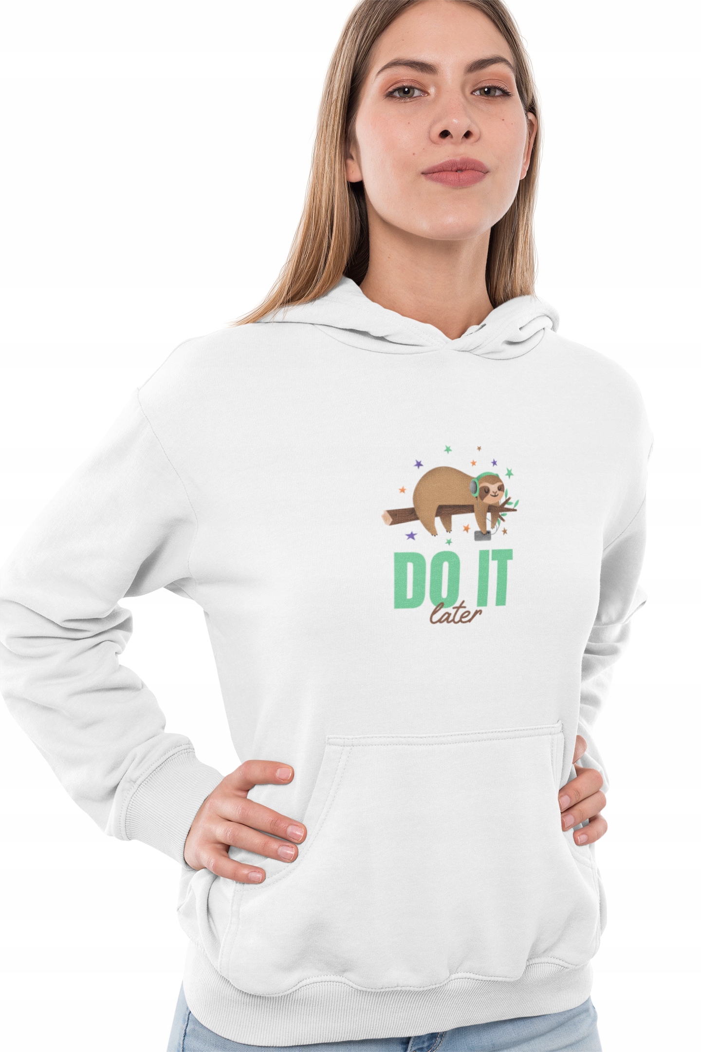 

Bluza Z Kapturem Leniwiec Do It Later Hoodie S