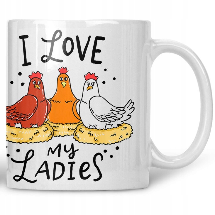 

Kubek Kocham moje kury