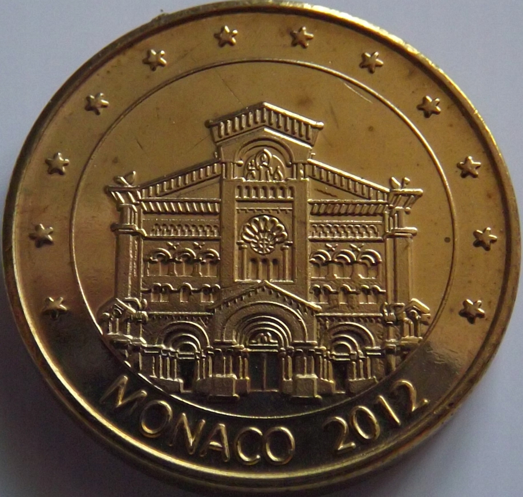 Monako 10 eurocent 2012 Próba SPECIMEN st. UNC-