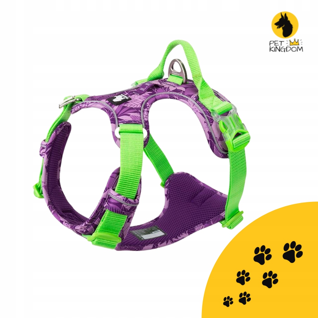 Levně Postroj pro psa Truelove Tropical fialový L