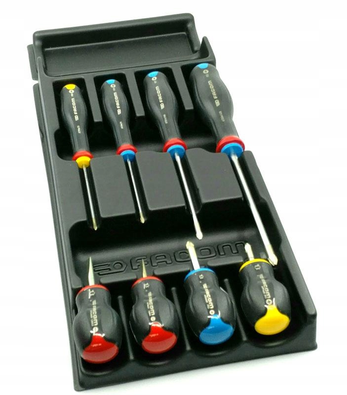 MOD.AT3 - MODUŁ 8 WKRĘTAKÓW DO ŚRUB PŁASKICH, PHILLIPS I POZIDRIV FACOM, FV Marka Facom