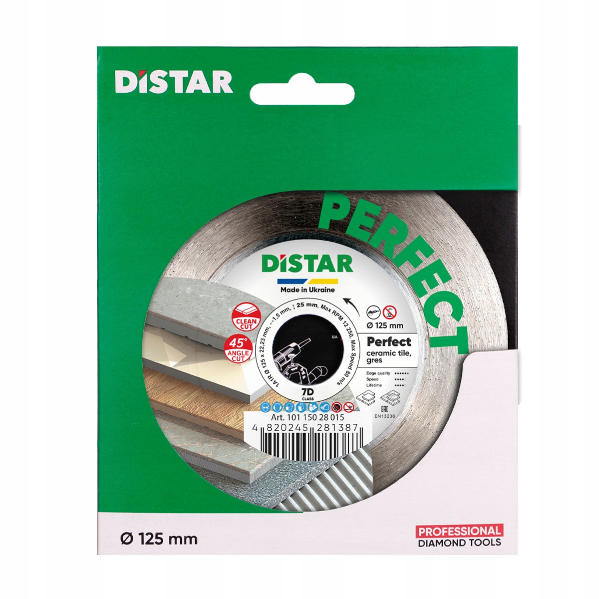 Distar diamantový kotouč je perfektní, 125 mm
