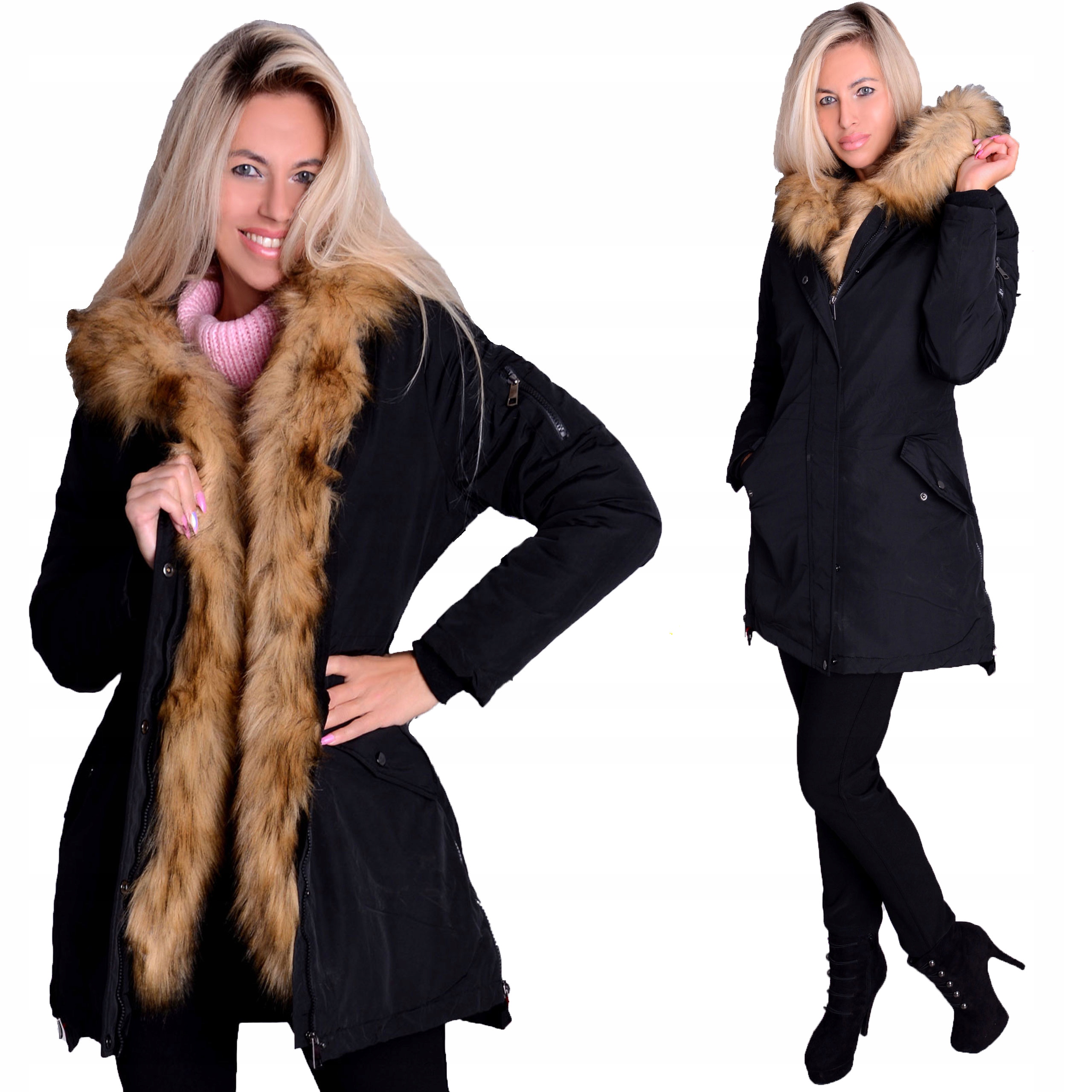 

Ciepły Płaszczyk Zima Płaszcz Pikowany Kaptur 728