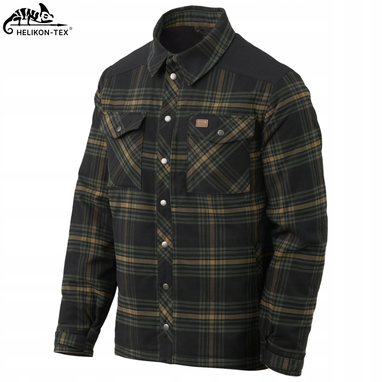 Koszula Męska w Kratę Kurtka Ocieplana WINTER WARDEN HELIKON Czarna XXL Kod producenta KO-WWS-PB-PL-B07