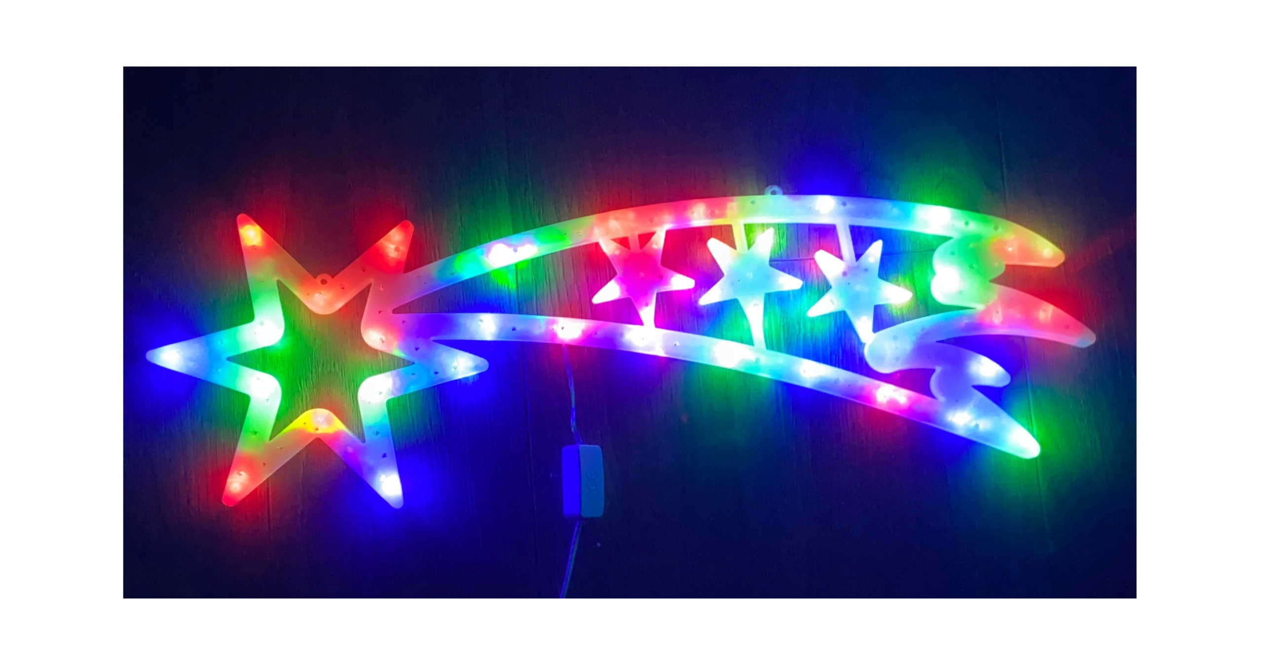 OZDOBA ŚWIĄTECZNA LED GWIAZDA MULTIKOLOR Marka inna
