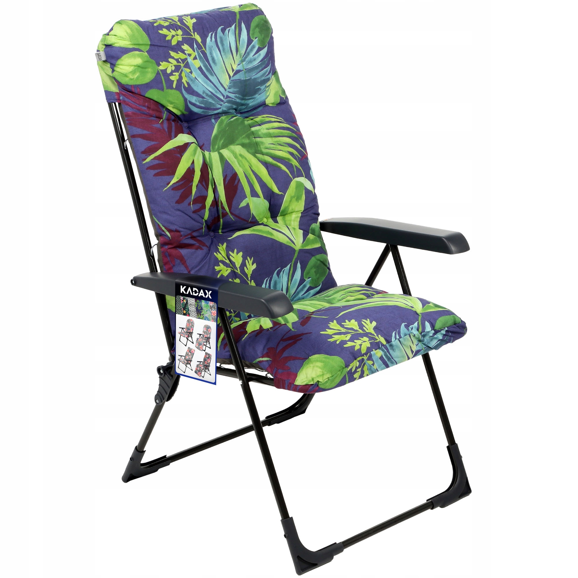 Plážová Záhradná Lehátka Záhradná Stolička S Vankúšom 110 kg Nastaviteľná