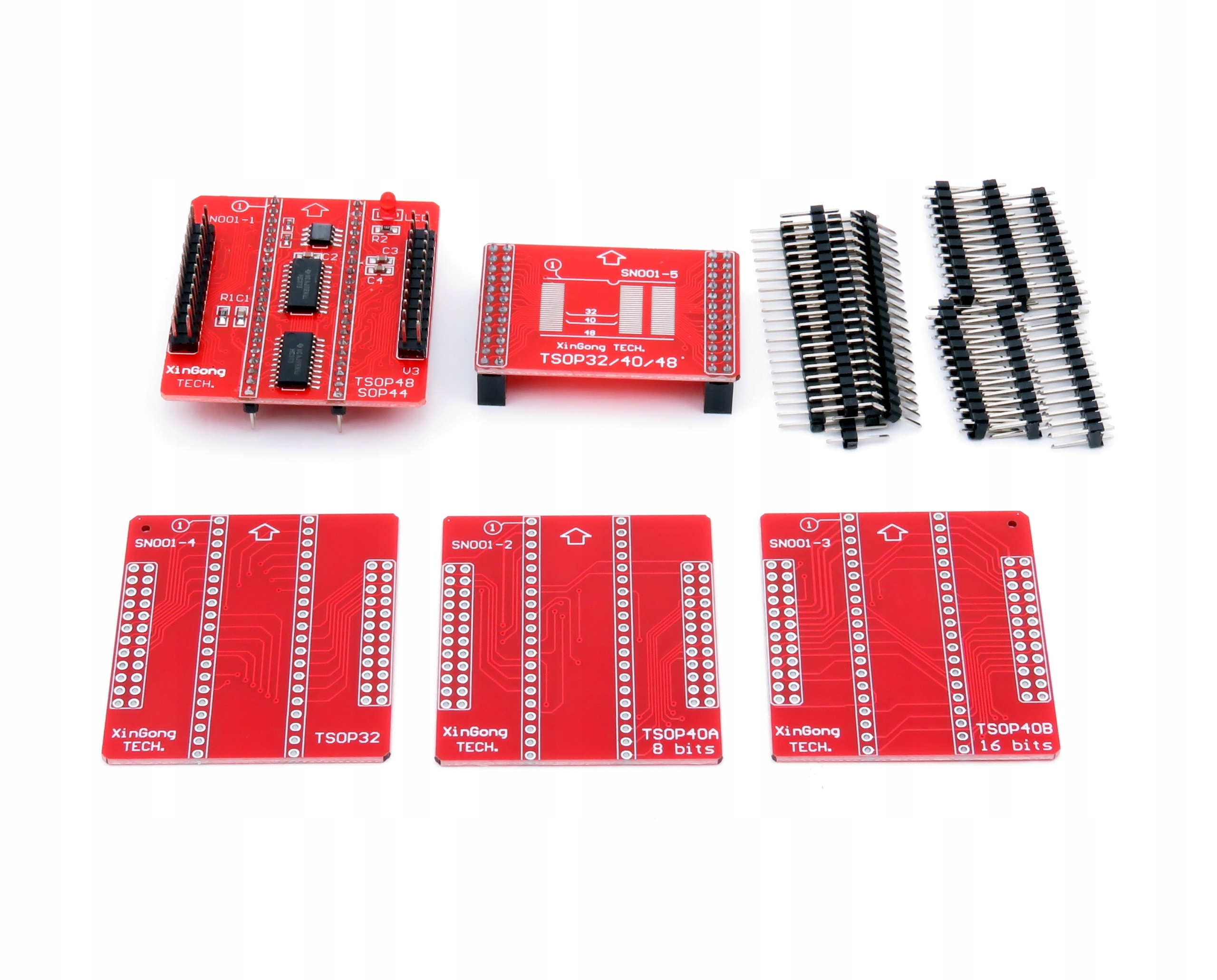 Zestaw adapterów do programatora TL866II Plus 5szt