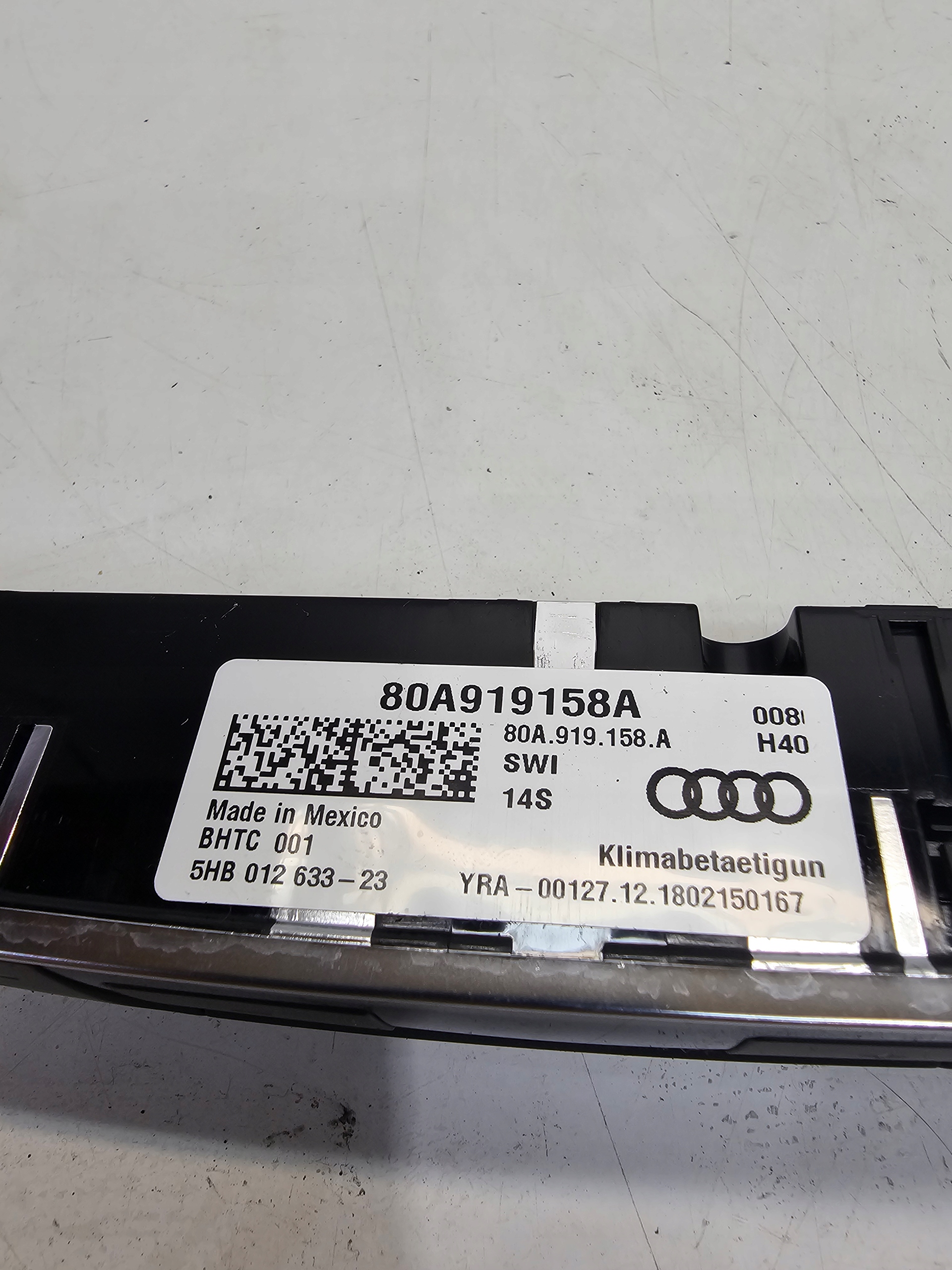 PANEL KLIMATRONIK klimatizaci záď AUDI Q5 FY 80A919158A