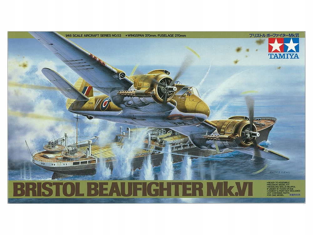 Tamiya 61053 , Samolot BRISTOL BEAUFIGHTER MK.VI , 1:48