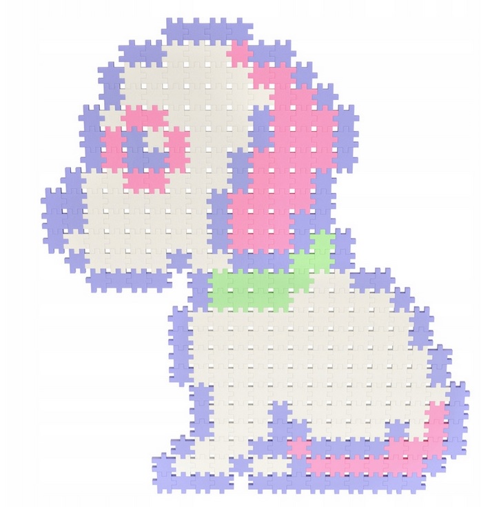 KLOCKI WAFLE MELI MOSAIC MINIS Pastel 1200 + GUMKA Marka Meli