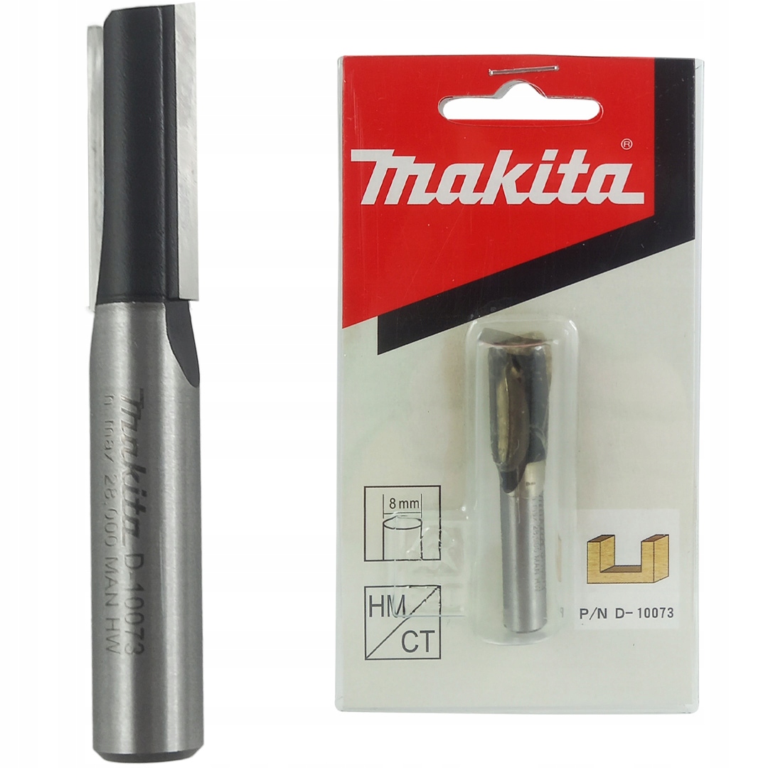 

Frez prosty palcowy 10mm 2 ostrza Makita D-10073