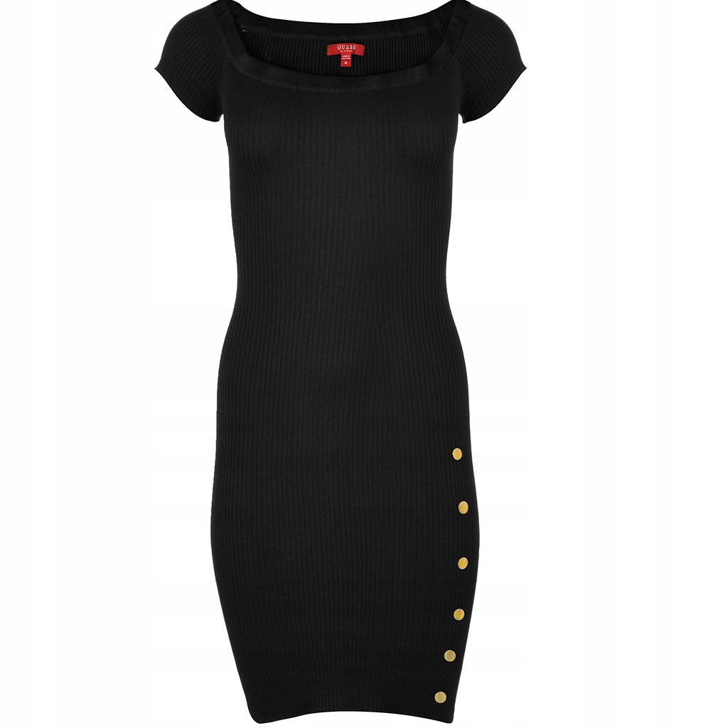 Šaty Guess Baldric Terry S1GQ15K8D30 Černé
