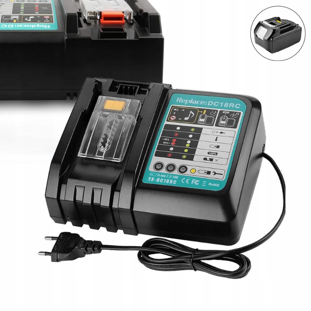 Szybka Ładowarka akumulatorowa 14,4-18V Makita DC18RC