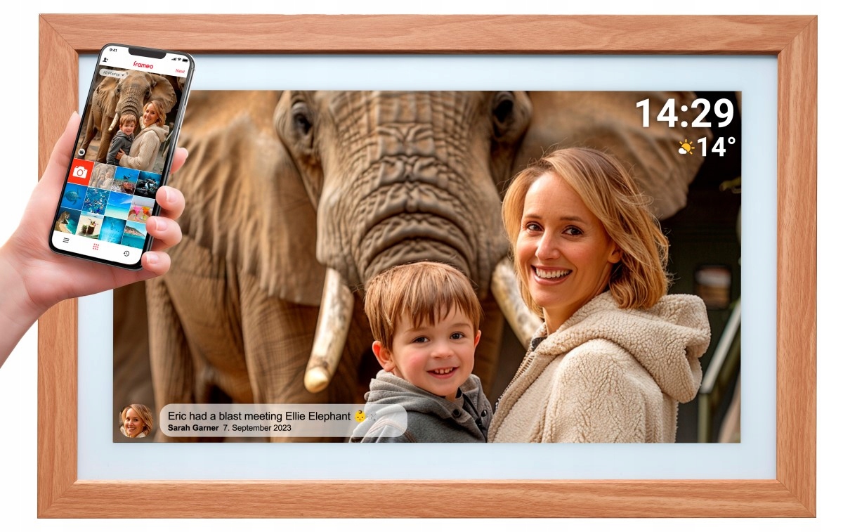 Cyfrowa Ramka na zdjęcia Frameo Wi-Fi Ekran 21,5” 32GB Denver PFF-2162LW