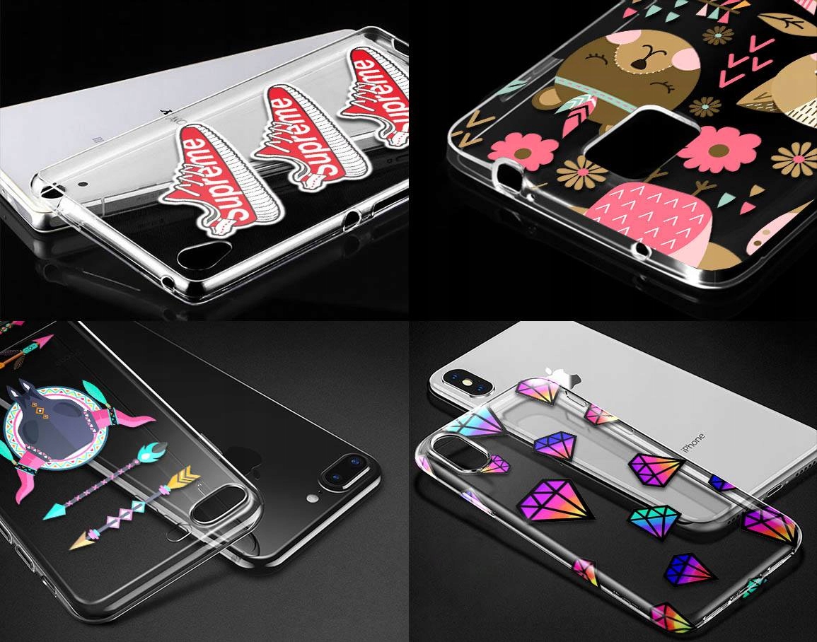 MODNE ETUI DO HUAWEI MATE 10 LITE WZORY + SZKŁO Dedykowana marka Huawei