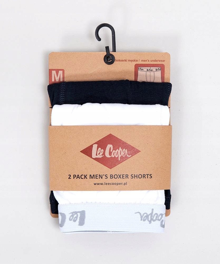 

Lee Cooper Bokserki 2-pak Duobox 9505 Black Wh M
