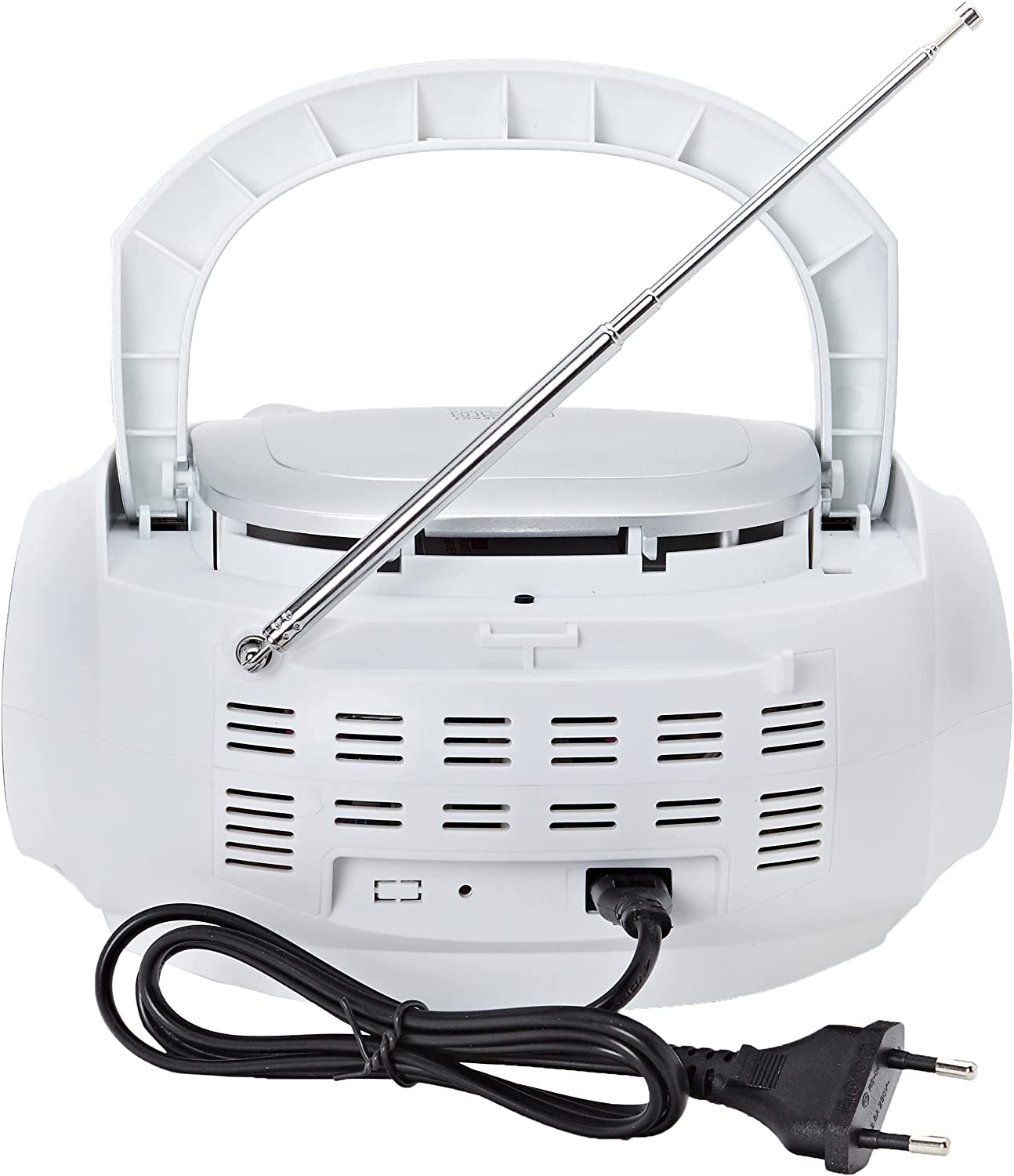 BOOMBOX ODTWARZACZ CD RADIO DAB USB MP3 AUX TREVI EAN (GTIN) 8011000025582