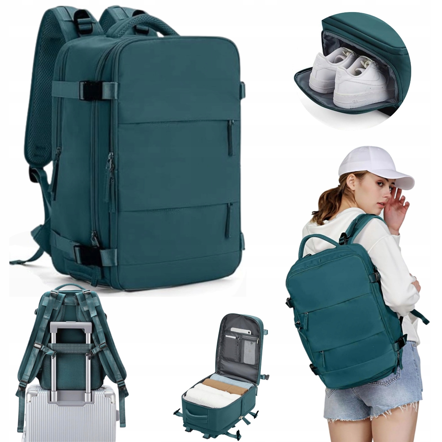 Torba Podróżna do Samolotu 40x20x25 Mały Bagaż Podręczny Wizzair Ryanair