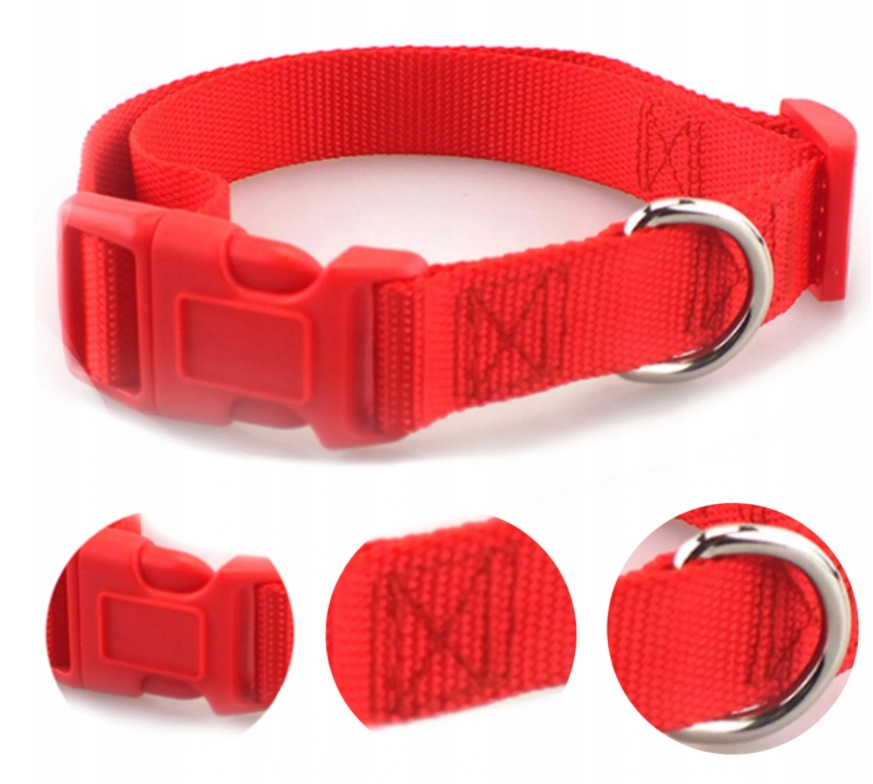 

Obroża Taśmowa Dla Psa 25 mm Regulacja 40-60 cm XL