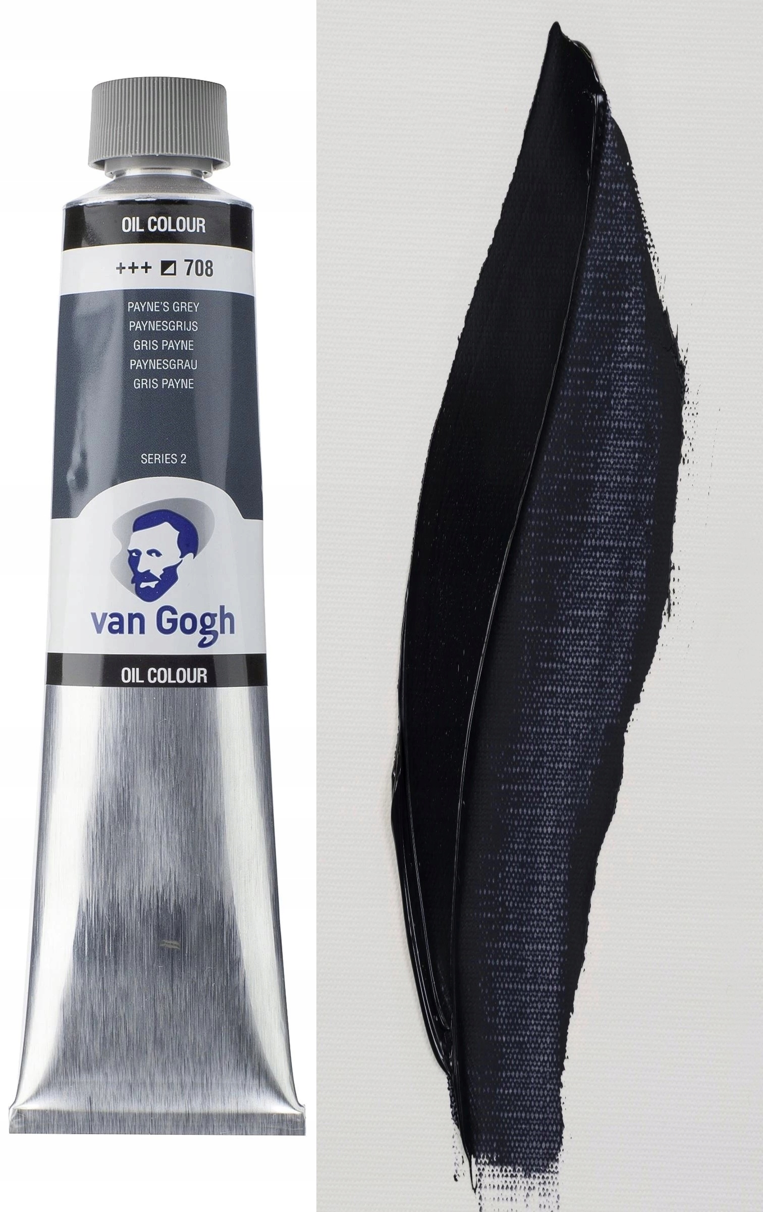 Barva olejová Talens Van Gogh Šedá Payna 200 ml. č. 708
