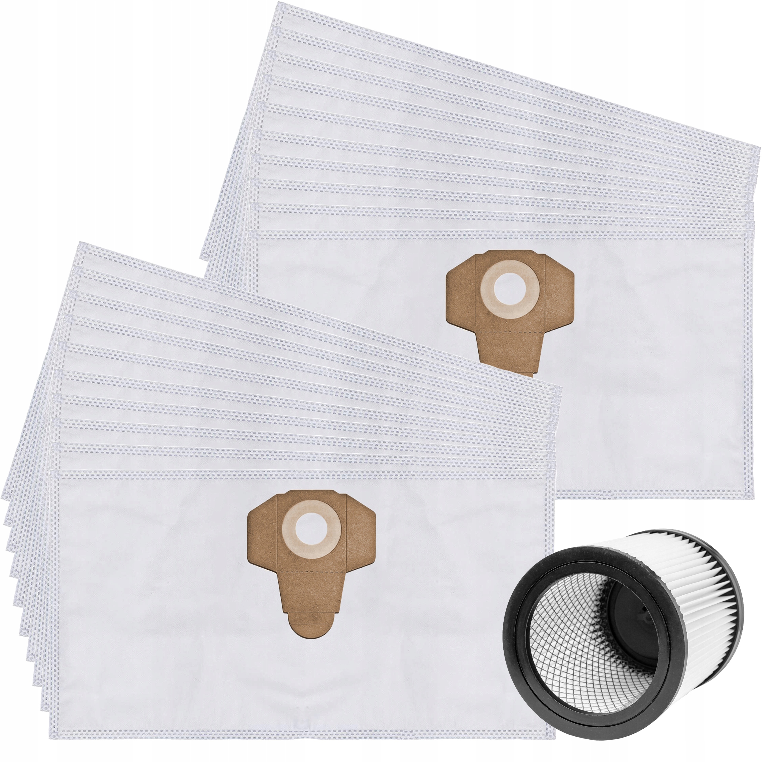 20x Sáčky Filtr do vysavače Parkside Pnts 1400 H4 Pwd 12 A1 B1 20 A1 Pws