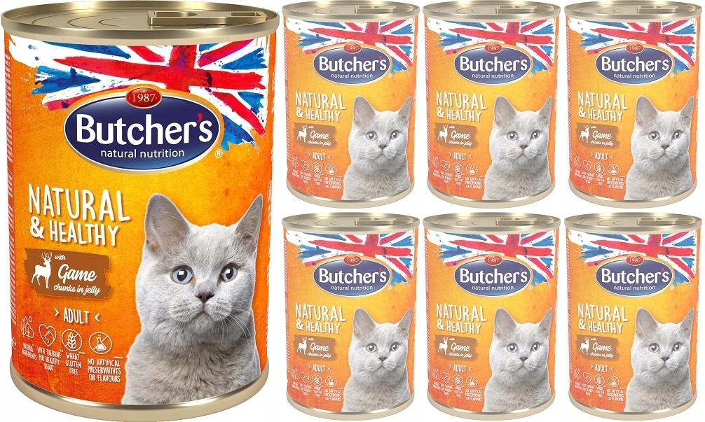 

Butchers 5710 Cat Natural Dziczyzna 24x400g