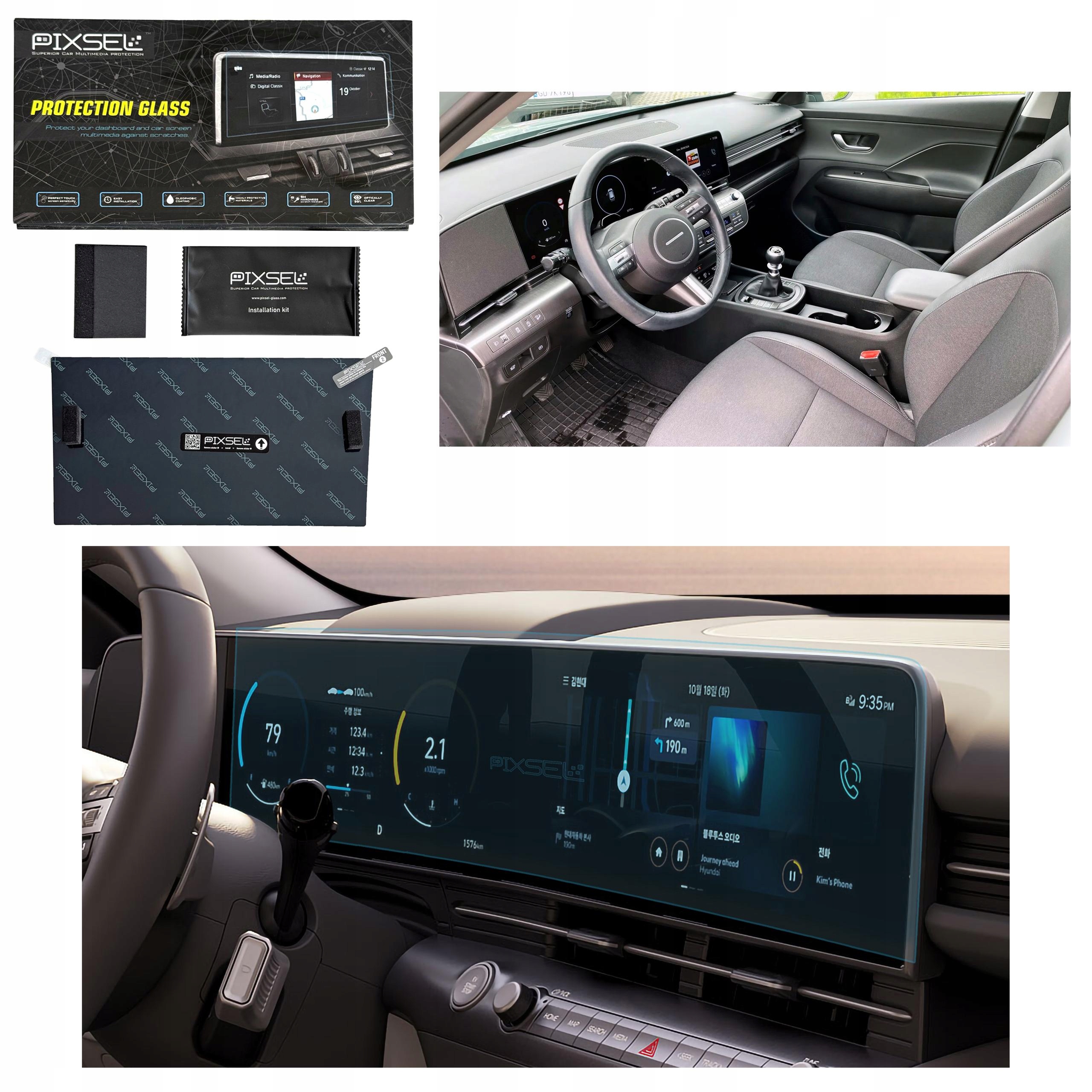 Antyodciskowe Matowe Szkło Ochronne Hyundai KONA-27.2“ 2023-na monitor