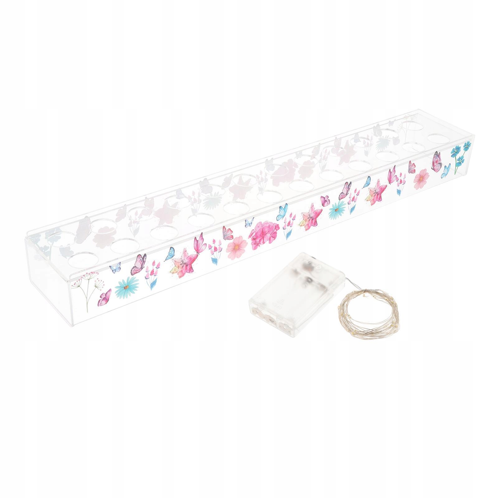 Wazon na kwiaty Akrylowy długi wazon 24 otwory ze Marka bez marki