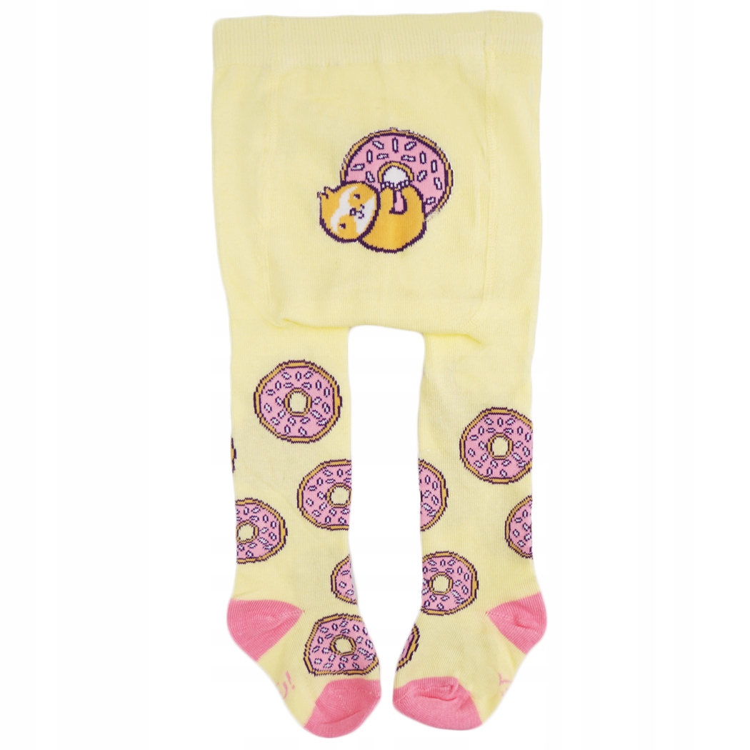 

Żółte Rajstopy donut r. 80-86 wzór 486