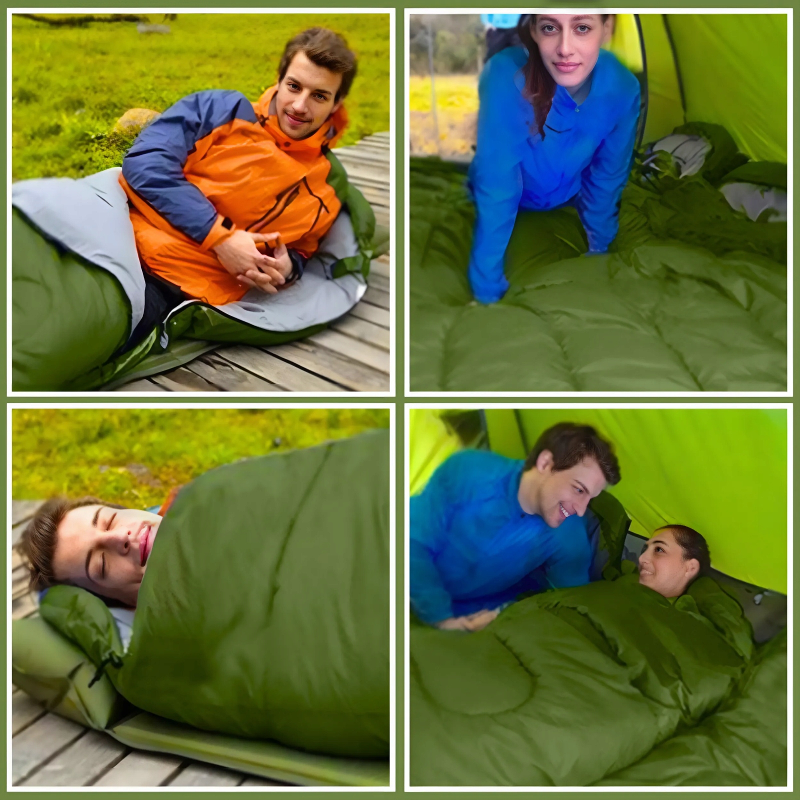 ŚPIWÓR TURYSTYCZNY CIEPŁY LEKKI MUMIA KOŁDRA Z KAPTUREM KEMPING + POKROWIEC Marka Inny producent