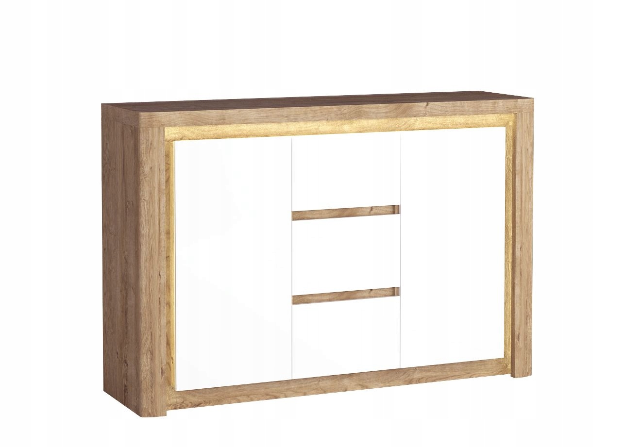 LIVINIO-7 komoda 2-drzwiowa z szufladami 144 cm