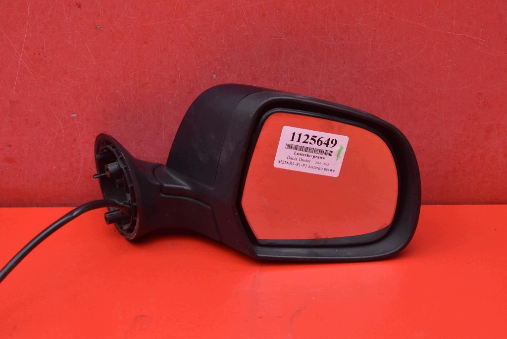 mirror right black, EU 40056502 DACIA DUSTER 1 and 10-13 5 PIN