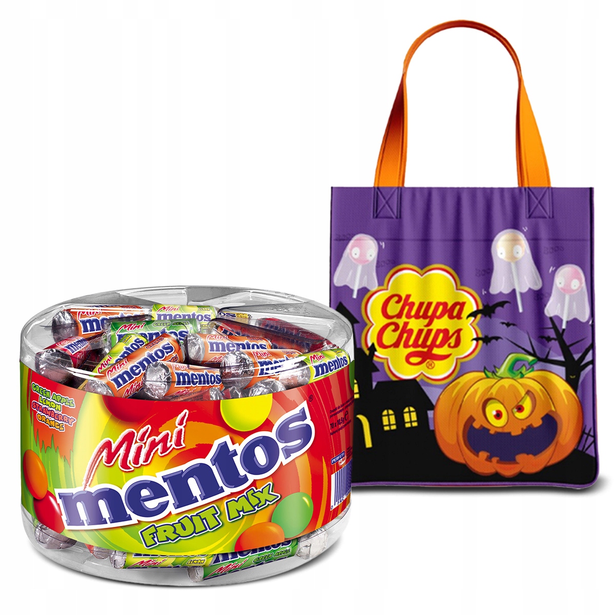 Mentos Mini owocowe draże cukierki do żucia 735g torba Chupa Chups