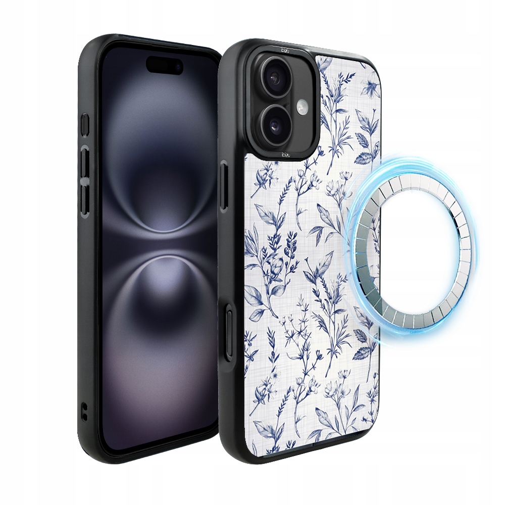 Pouzdro pro iPhone 16 Ibizu DropGuard Matt s MagSafe, Azurové šeptání
