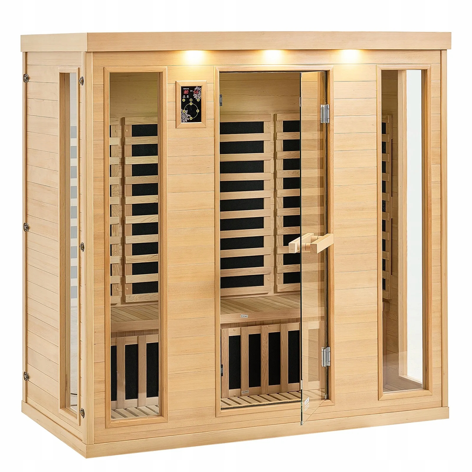 Infračervená domácí sauna pro 3-4 osob Emf Bluetooth chromoterapie