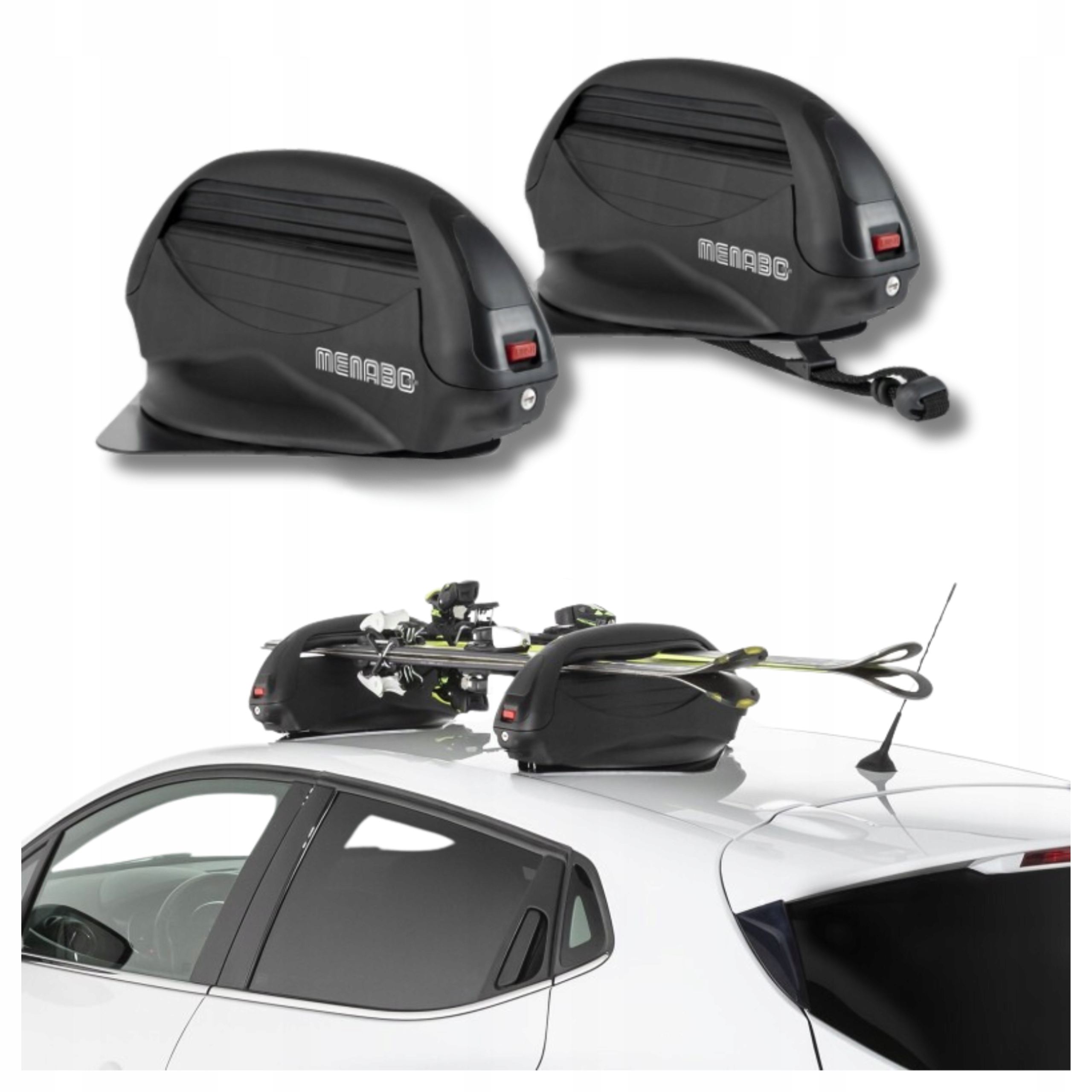 Magnetický držiak na lyže pre Menabo Aconcagua pre 3 páry lyží