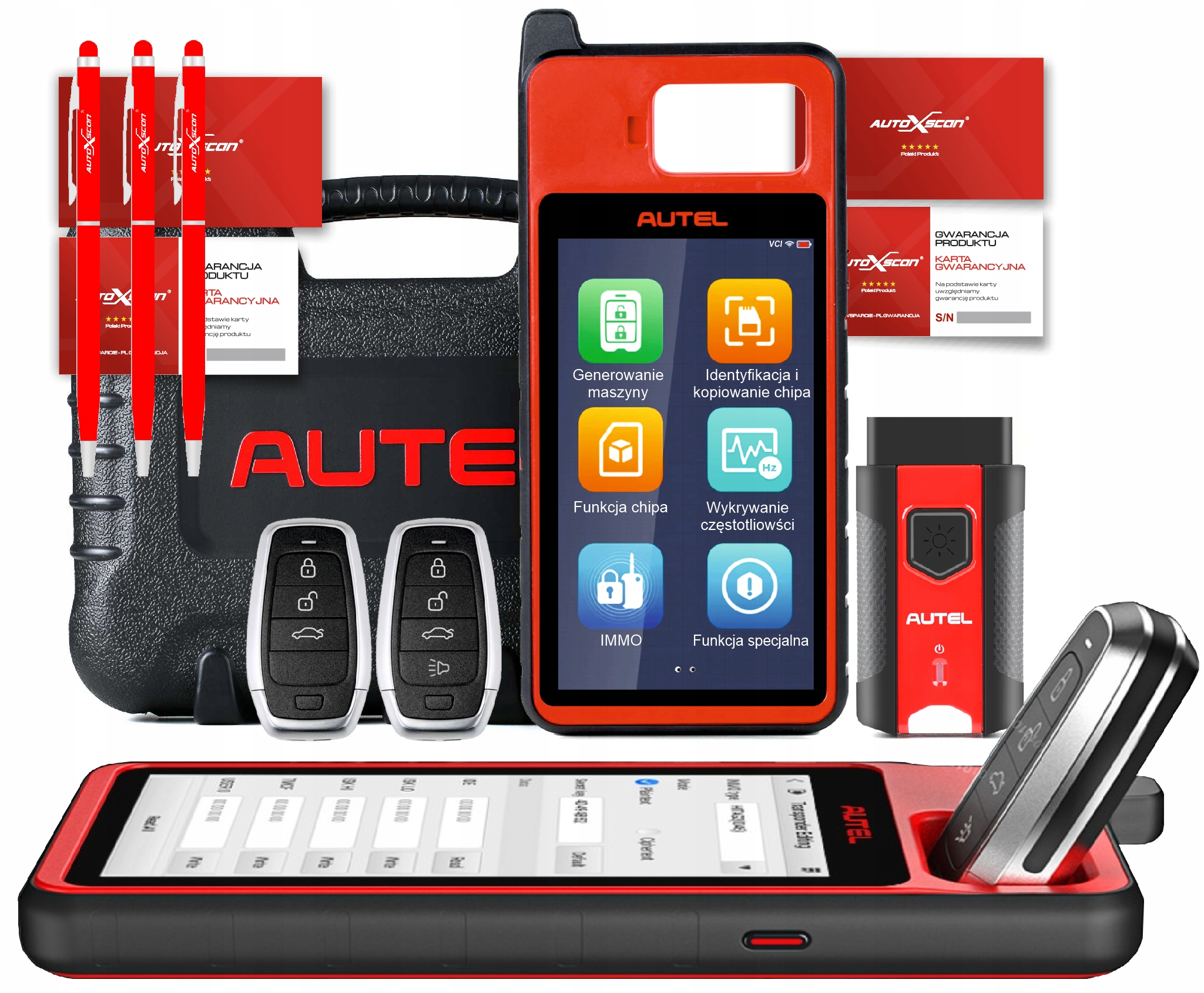 

Rogramator Kluczy Immo Autel KM100 2 Szt Key Pl