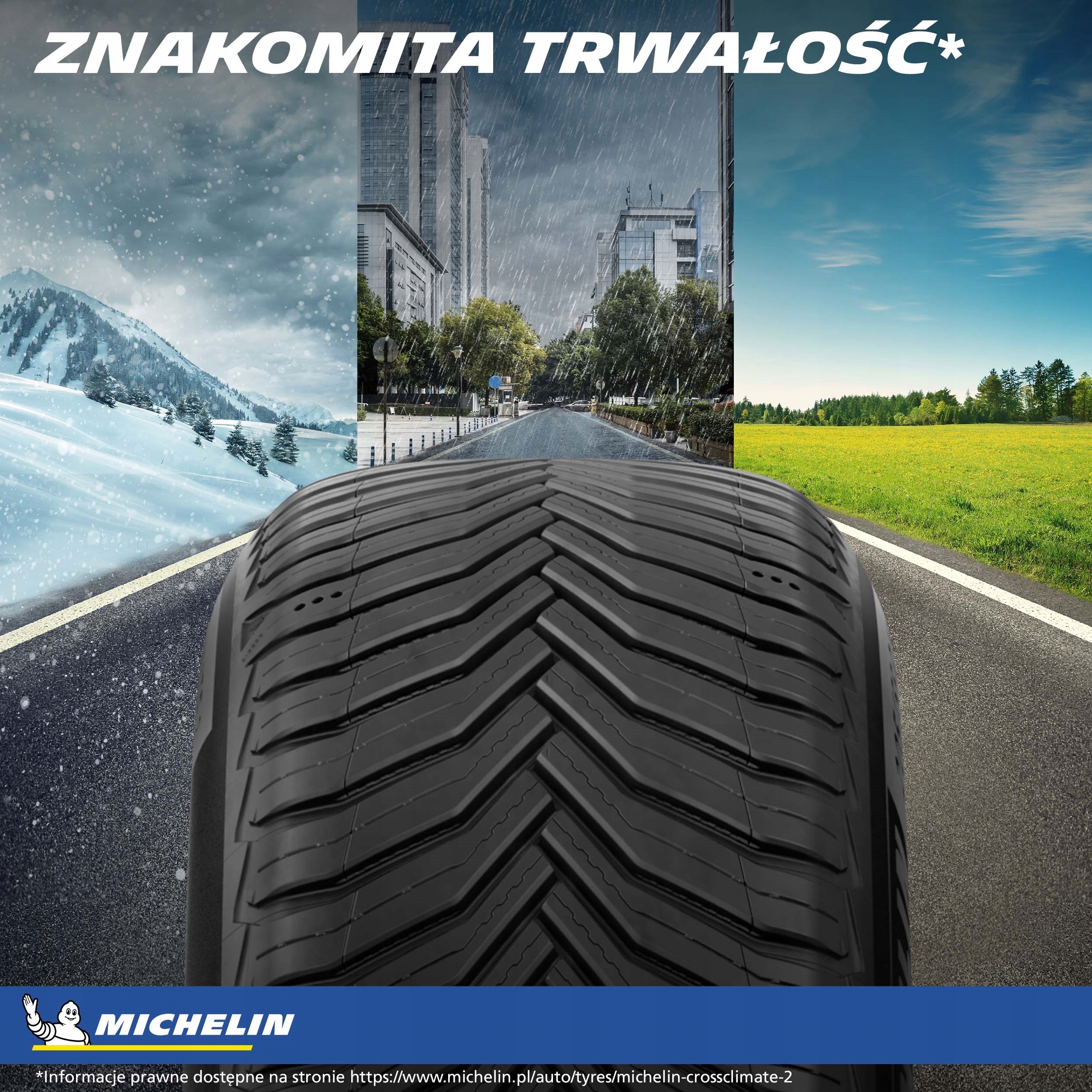 1x MICHELIN 235/60R18 107V CrossClimate 2 SUV XL c Kod EPREL 1092081