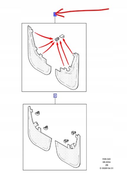 CHLAPACZE TYLNE FORD FIESTA Mk6 2002-2008